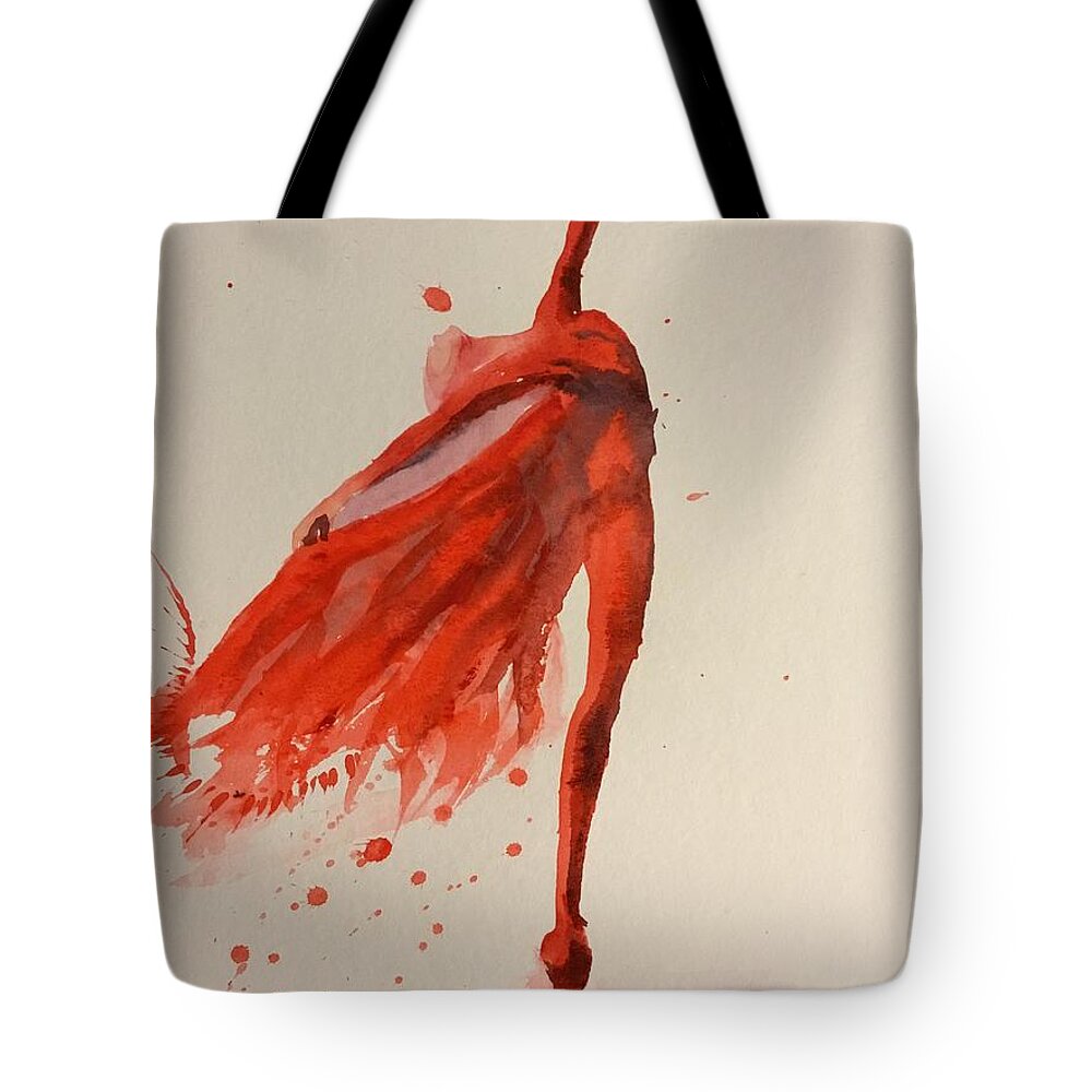 1372019 Tote Bag featuring the painting 1372019 by Han in Huang wong