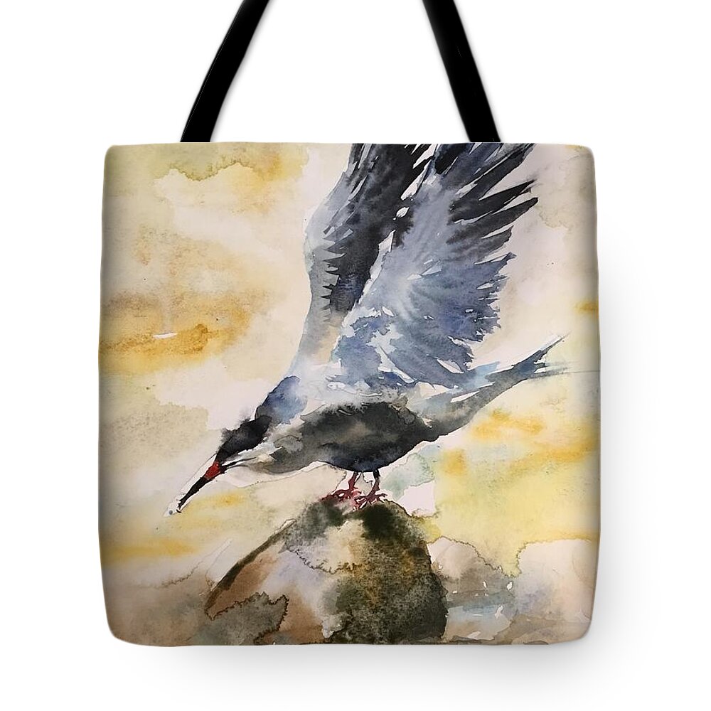 1432019 Tote Bag featuring the painting 1432019 by Han in Huang wong