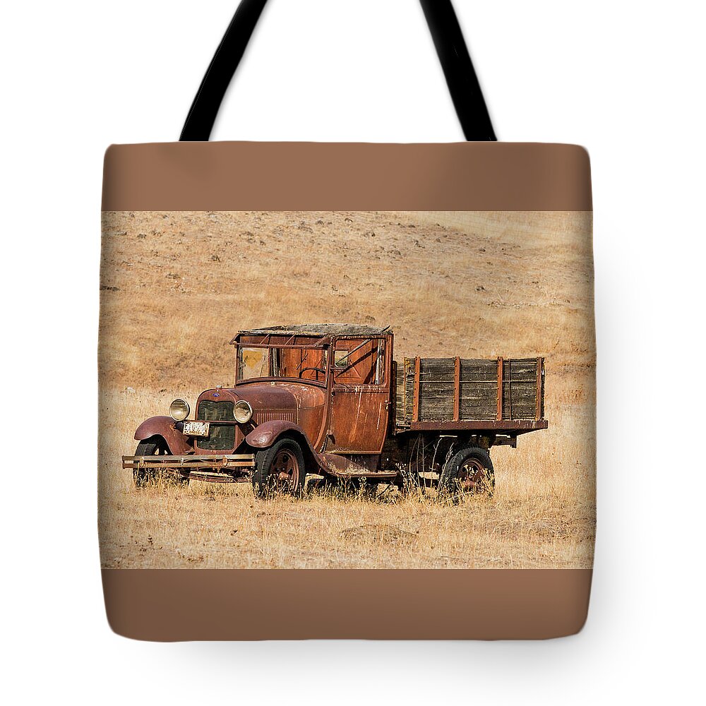 1930 Ford Tote Bag featuring the photograph 1930 Ford Model A Pickup by E Faithe Lester