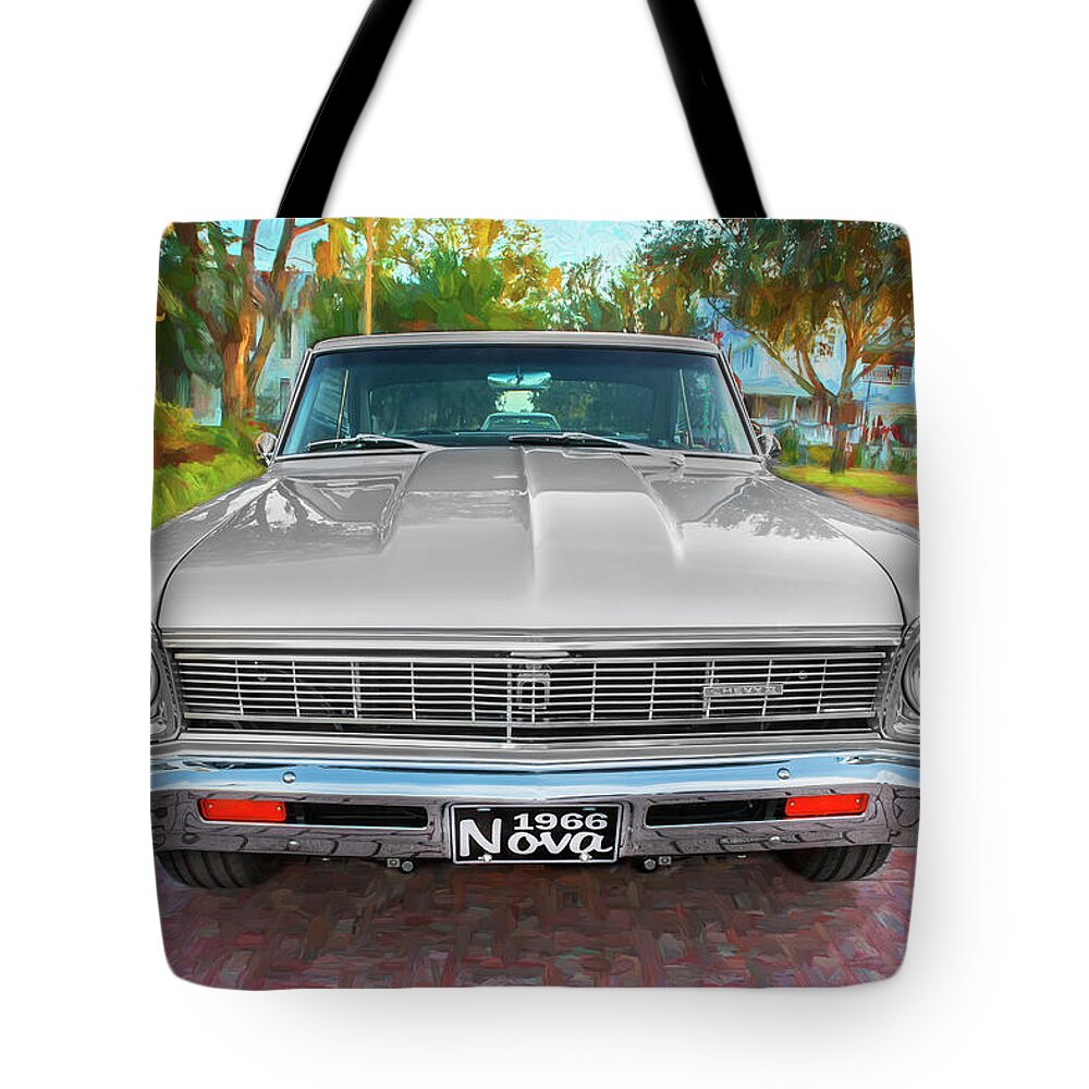 1966 Chevrolet Tote Bag featuring the photograph 1966 Chevrolet Nova Super Sport 003 by Rich Franco