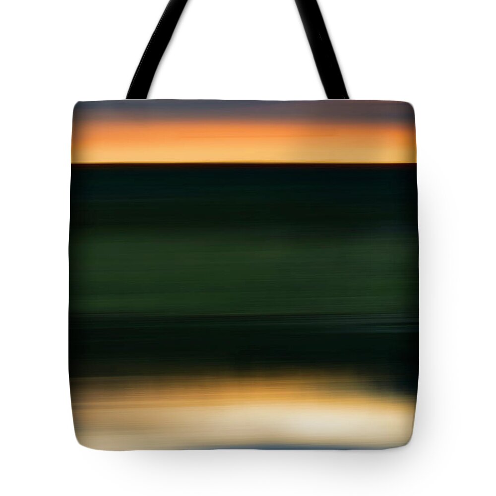 Estock Tote Bag featuring the digital art Abstract Of Sun Over Water #2 by Ethera