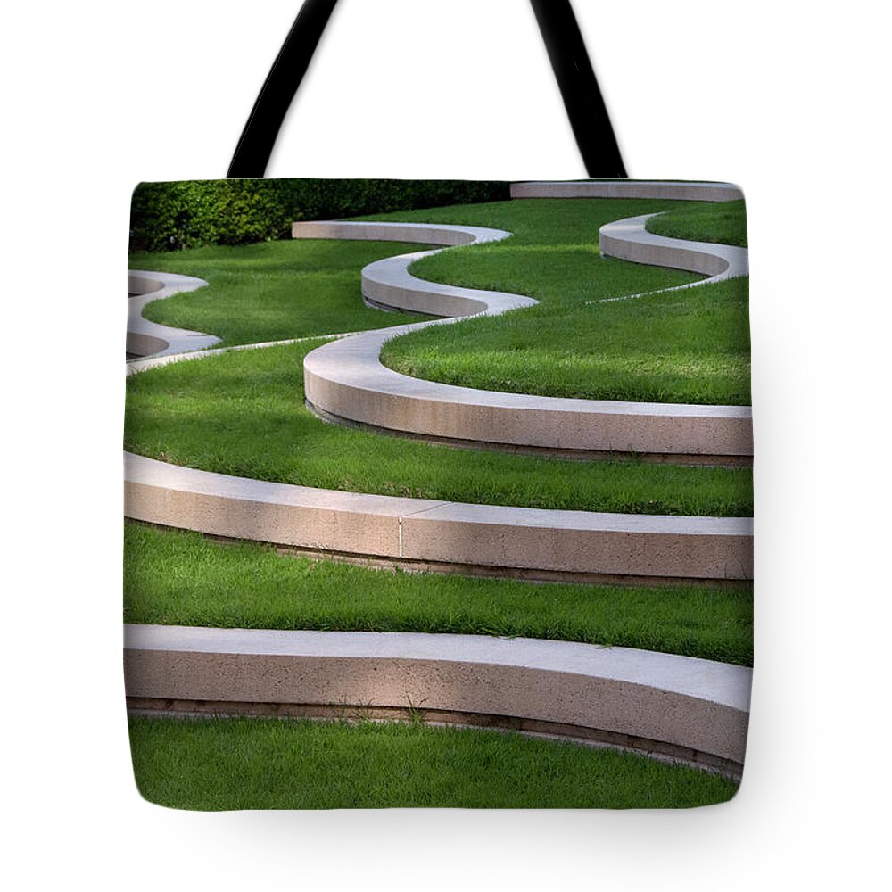 Grass Tote Bag featuring the photograph Architectural Design #2 by Mitch Diamond