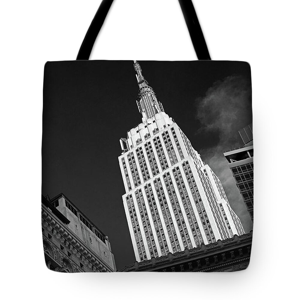 Empire State Building Tote Bag featuring the photograph Empire State Building #1 by Tony Cordoza