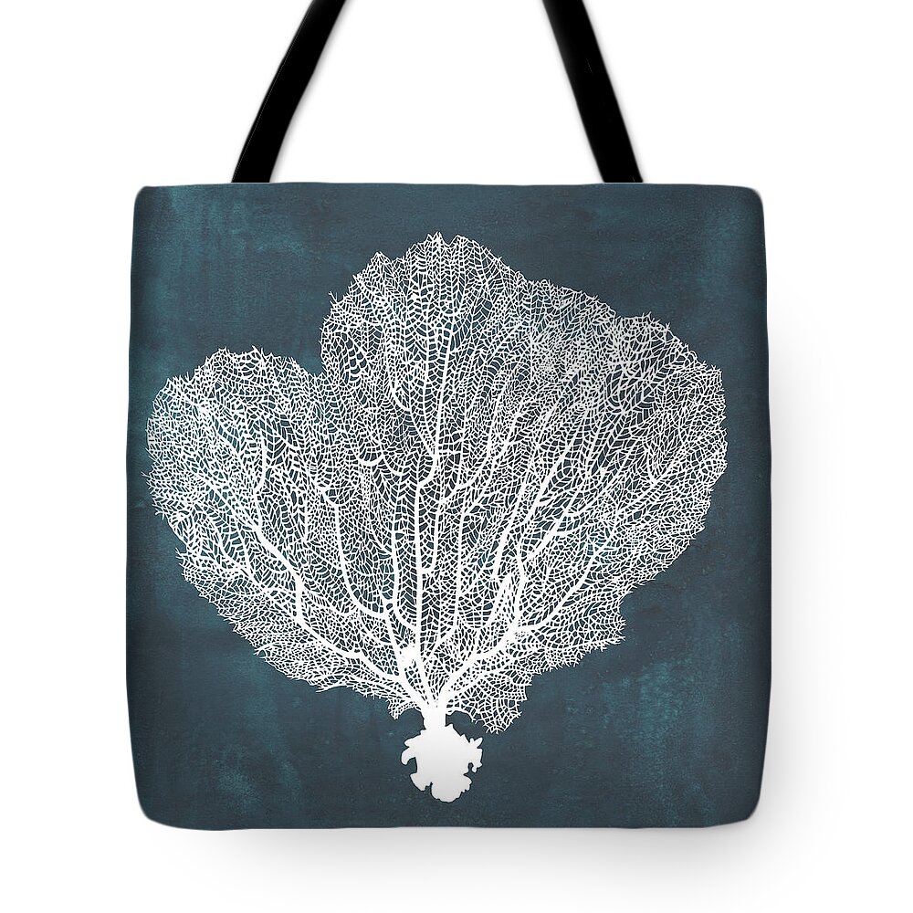 Coastal Tote Bag featuring the painting Inverse Sea Fan I by Grace Popp