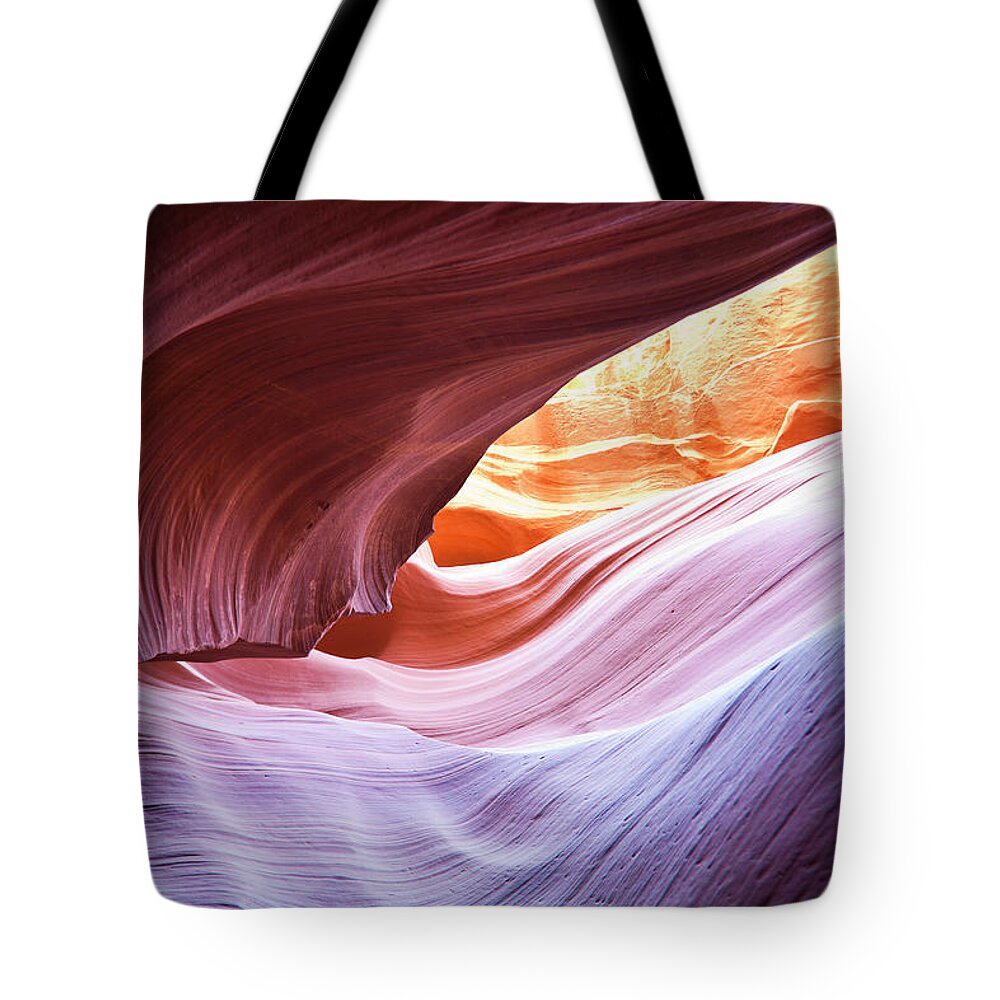 Extreme Terrain Tote Bag featuring the photograph Lower Antelope Canyon #2 by Fernandoah