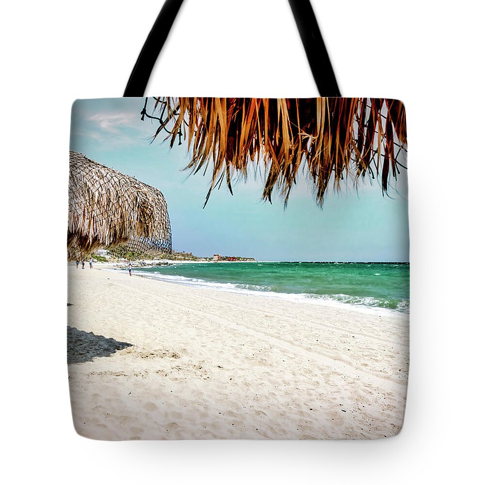 Estock Tote Bag featuring the digital art Mexico, Baja California Sur, Los Barriles Beach #2 by Claudia Uripos