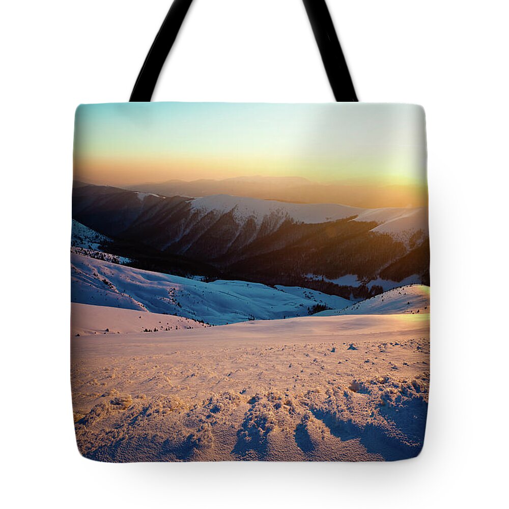 Cool Attitude Tote Bag featuring the photograph Mountain Sunshine #2 by Yourapechkin