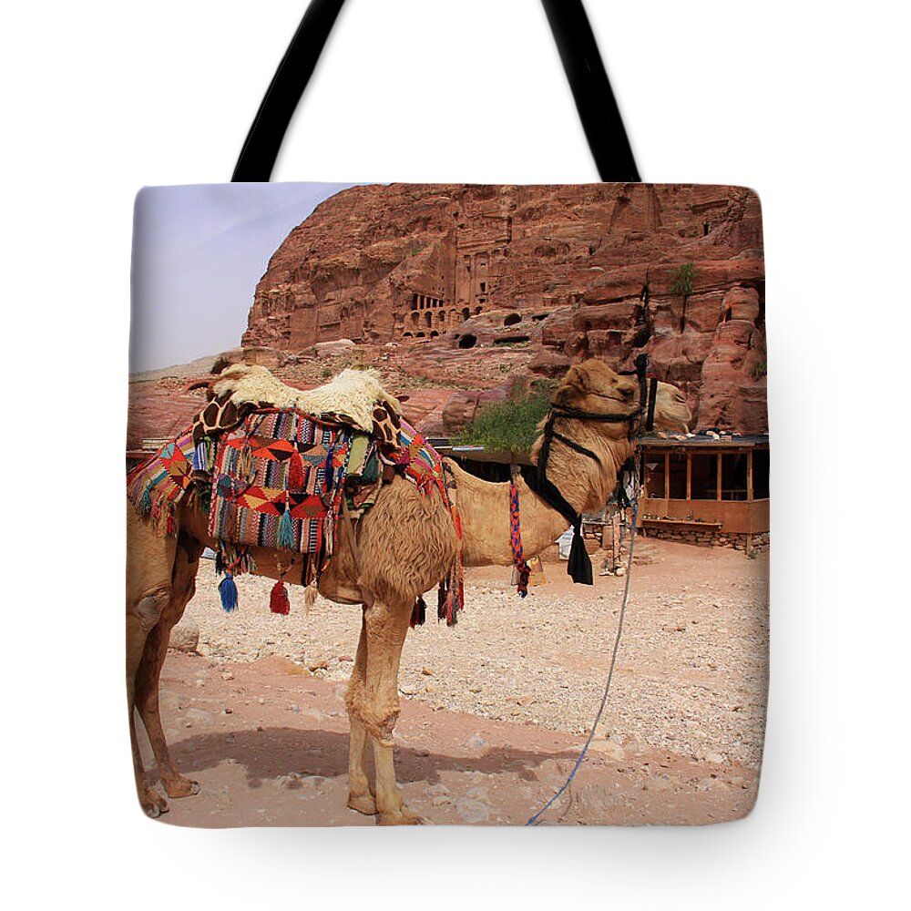 Petra Tote Bag featuring the photograph Petra, Jordan #1 by Richard Krebs