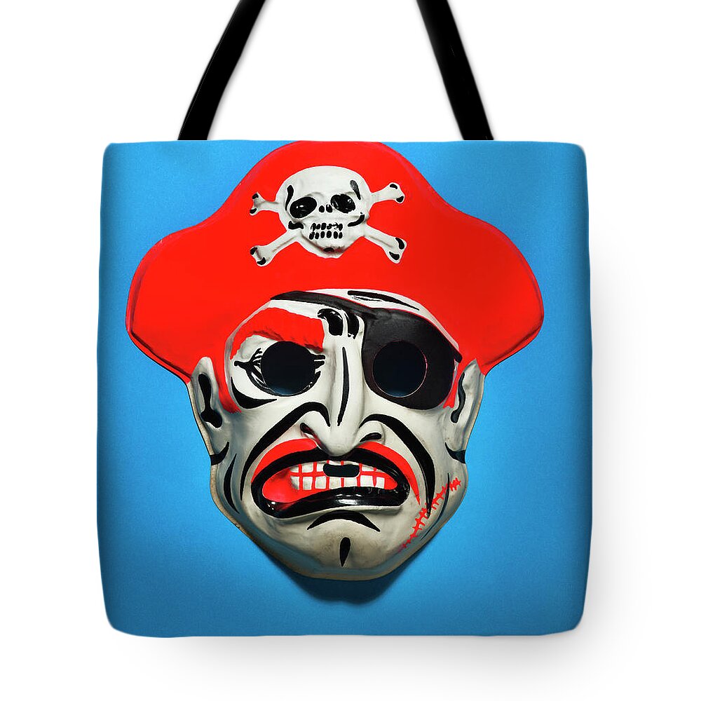 Accessories Tote Bag featuring the drawing Pirate Mask #2 by CSA Images