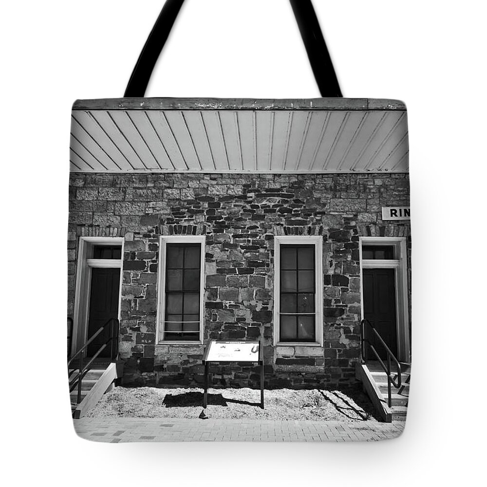 Railroad Tote Bag featuring the photograph Ringgold Depot #8 by George Taylor