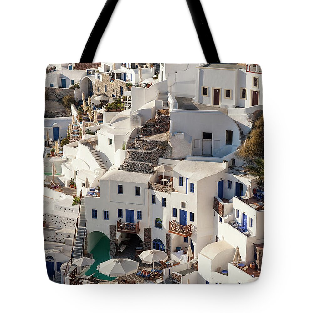 Tranquility Tote Bag featuring the photograph Santorini, Greece #2 by Neil Emmerson