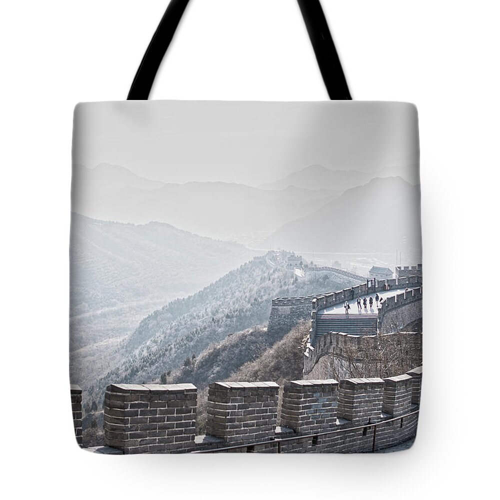 Great Wall Tote Bag featuring the photograph The Great Wall Of China #2 by Nick Mares