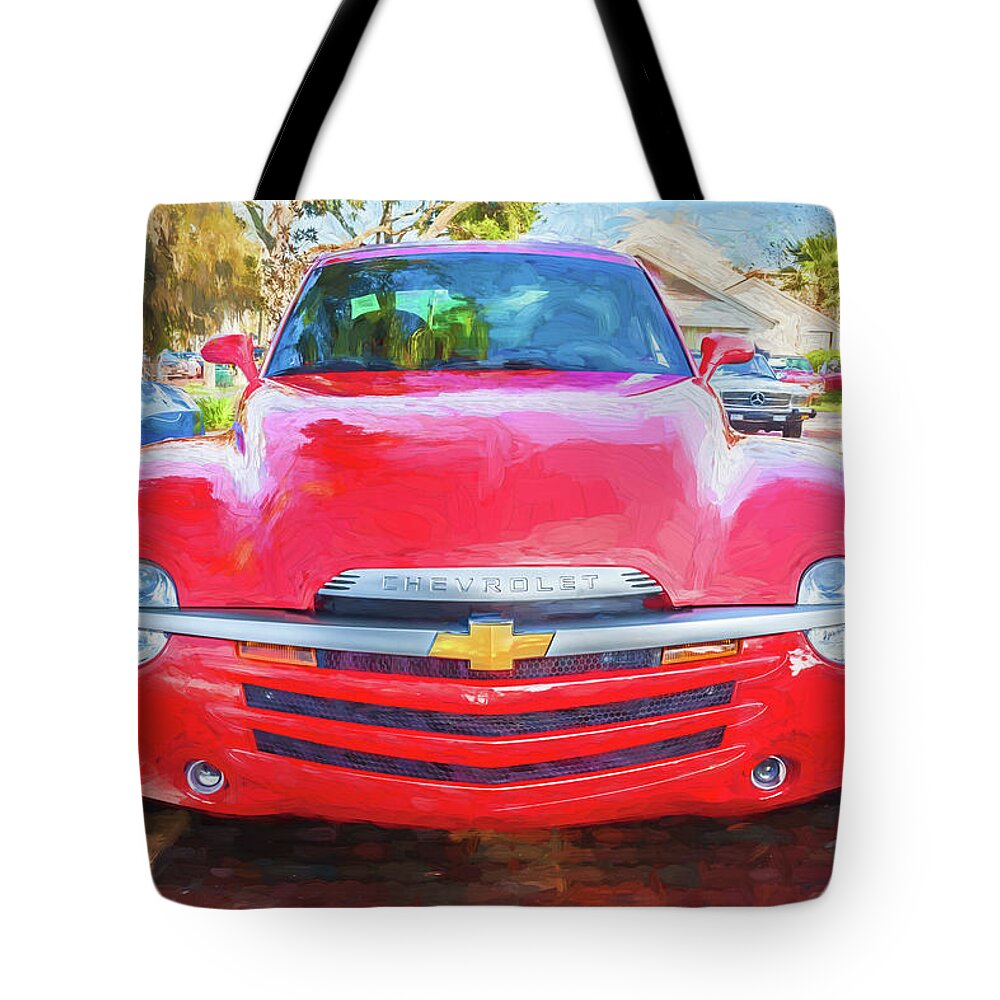 2006 Chevy Ssr Tote Bag featuring the photograph 2006 SSR Chevrolet Truck 105 by Rich Franco