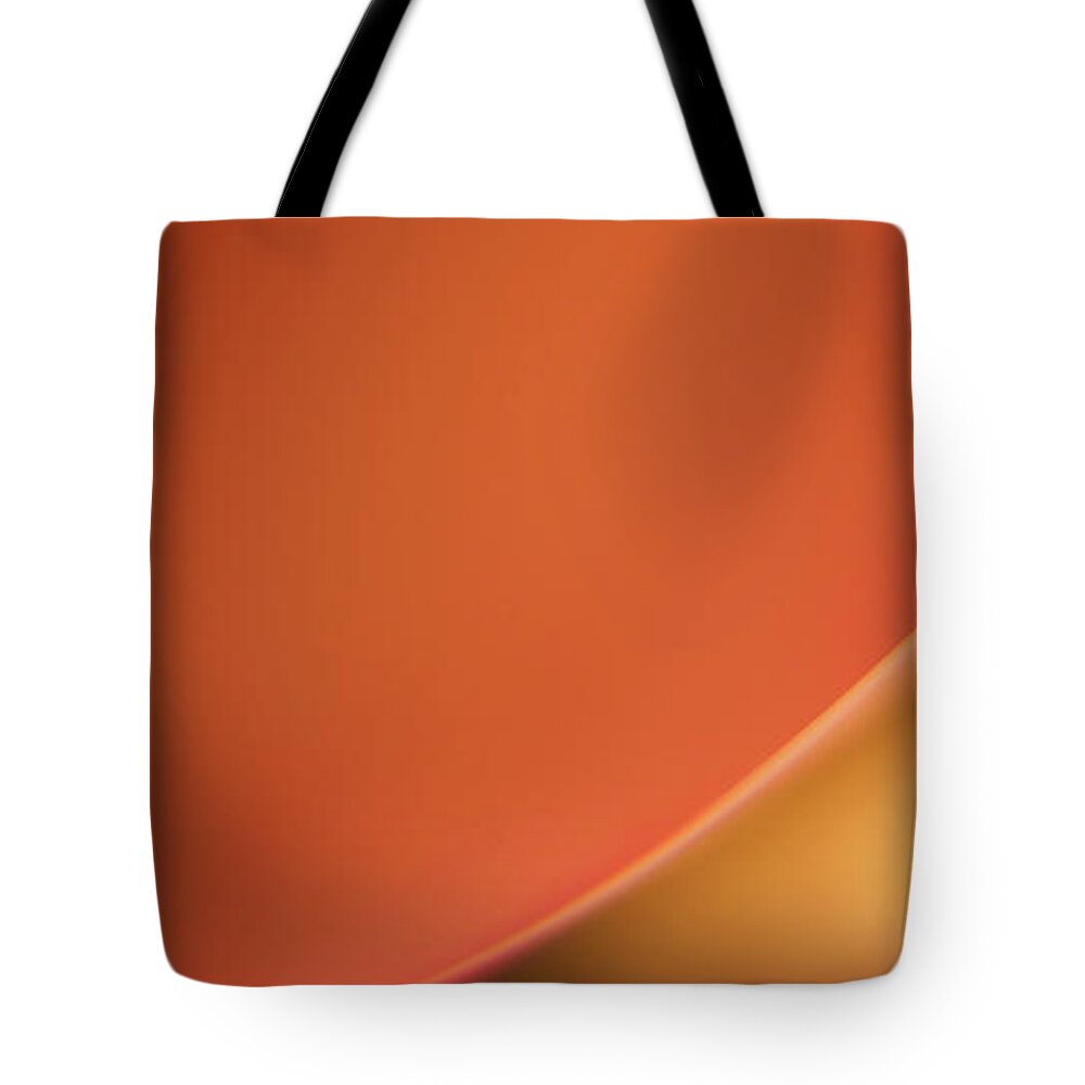 Curve Tote Bag featuring the photograph Abstract Colored Forms And Light #21 by Ralf Hiemisch