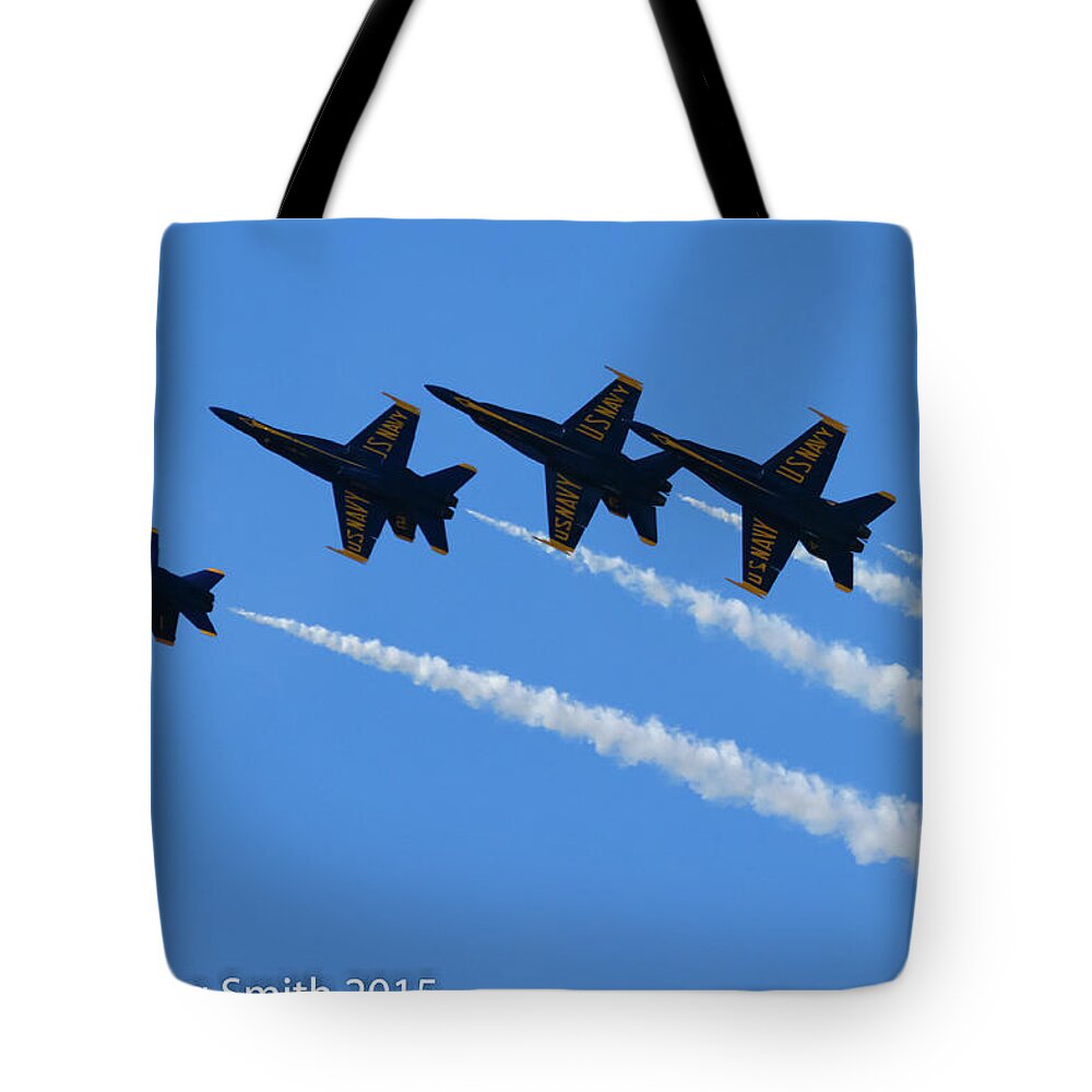 Blue Angels Nas Oceana Tote Bag featuring the photograph Blue Angels NAS Oceana #21 by Greg Smith