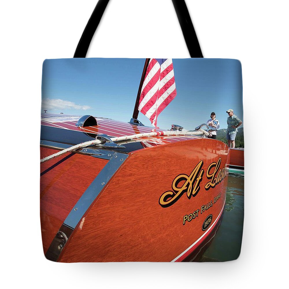 Boat Tote Bag featuring the photograph 295 by Steven Lapkin