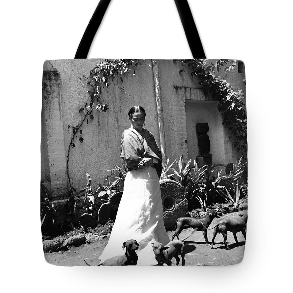 Art Tote Bag featuring the photograph Frida Kahlo by Gisele Freund