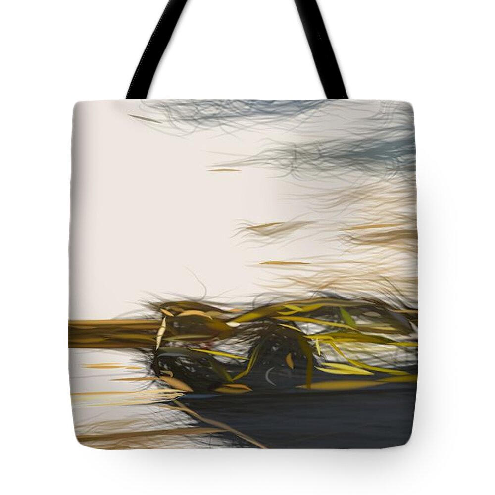 Hennessey Tote Bag featuring the digital art Hennessey Venom GT Spyder Draw #4 by CarsToon Concept