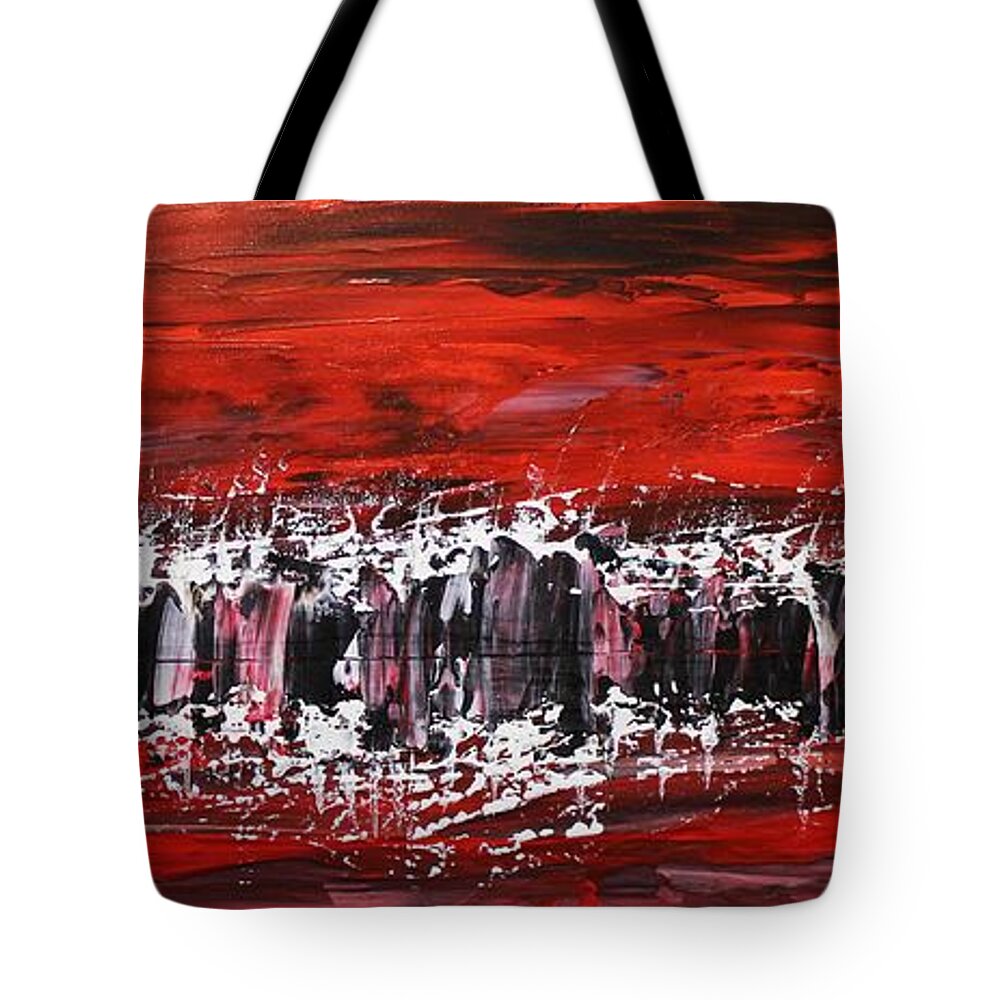  Tote Bag featuring the painting Fusion by Embrace The Matrix