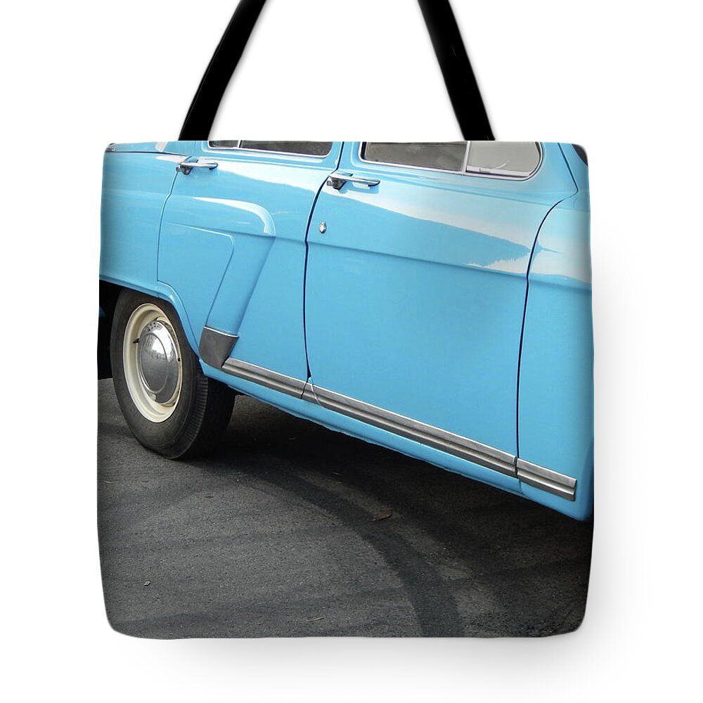 Body Tote Bag featuring the photograph Retro cars parts and body elements #3 by Oleg Prokopenko