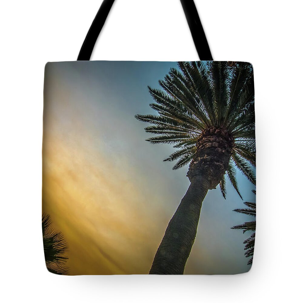Santa Tote Bag featuring the photograph Scenes Around Santa Monica California At Sunset On Pacific Ocean #3 by Alex Grichenko
