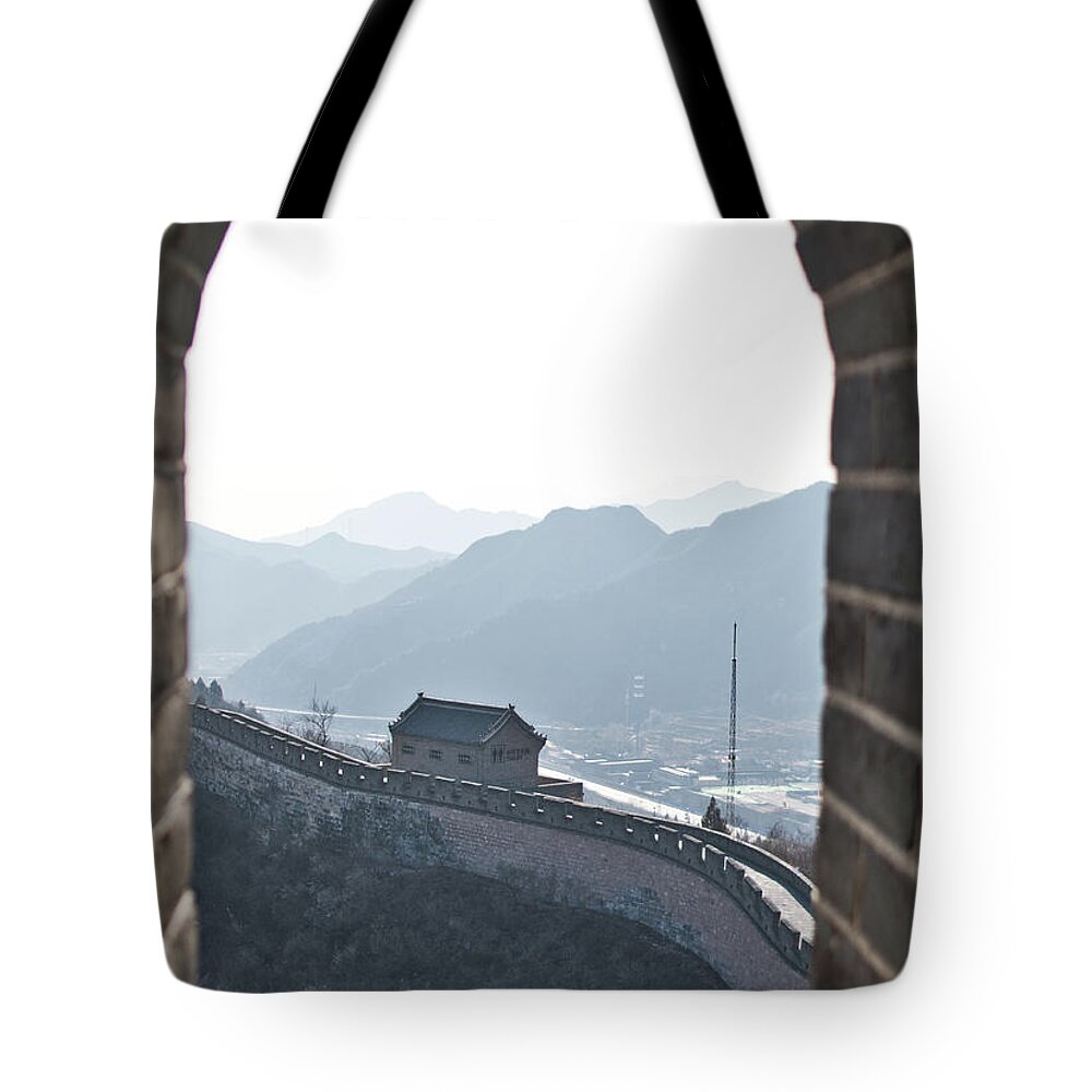 The Great Wall Of China Tote Bag featuring the photograph The Great Wall of China #3 by Nick Mares