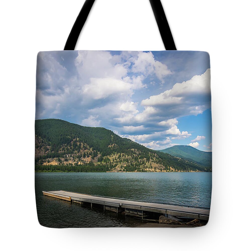 Landscape Tote Bag featuring the photograph Trout Creek On Noxon Reservoir In Montana #3 by Alex Grichenko
