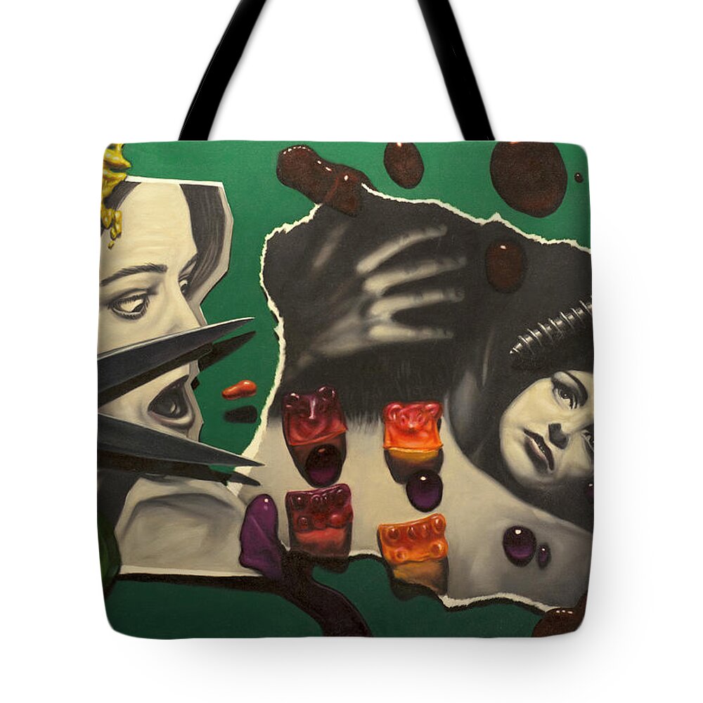 Realism Tote Bag featuring the painting 3rd Person Plural by James W Johnson