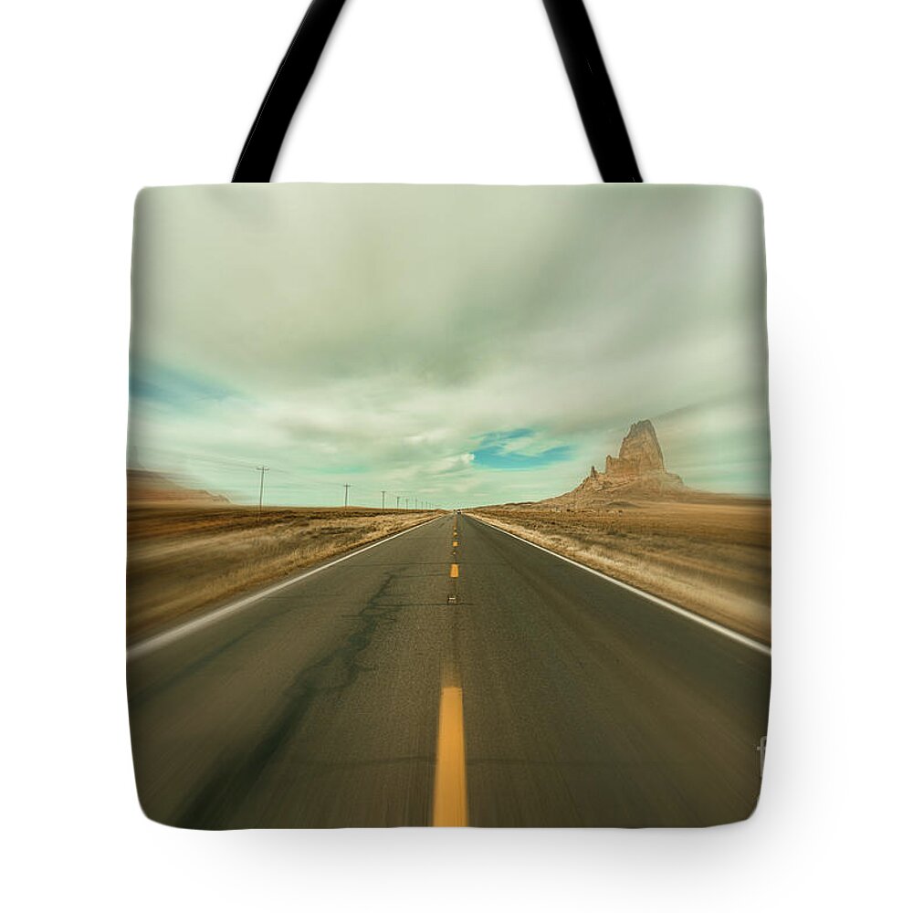 Arizona Tote Bag featuring the photograph Arizona Desert Highway by Raul Rodriguez