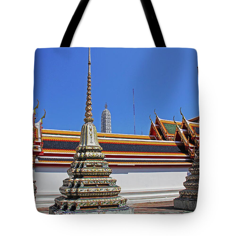Bangkok Tote Bag featuring the photograph Bangkok, Thailand - Wat Phra Kaew - Temple Of The Emerald Buddha #5 by Richard Krebs
