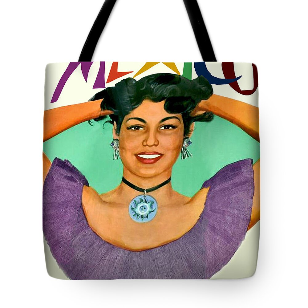 Mexico Tote Bag featuring the digital art Mexico #4 by Long Shot