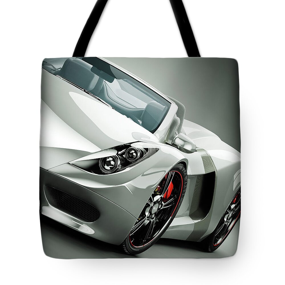 Vehicle Part Tote Bag featuring the photograph Sports Car #4 by Mevans