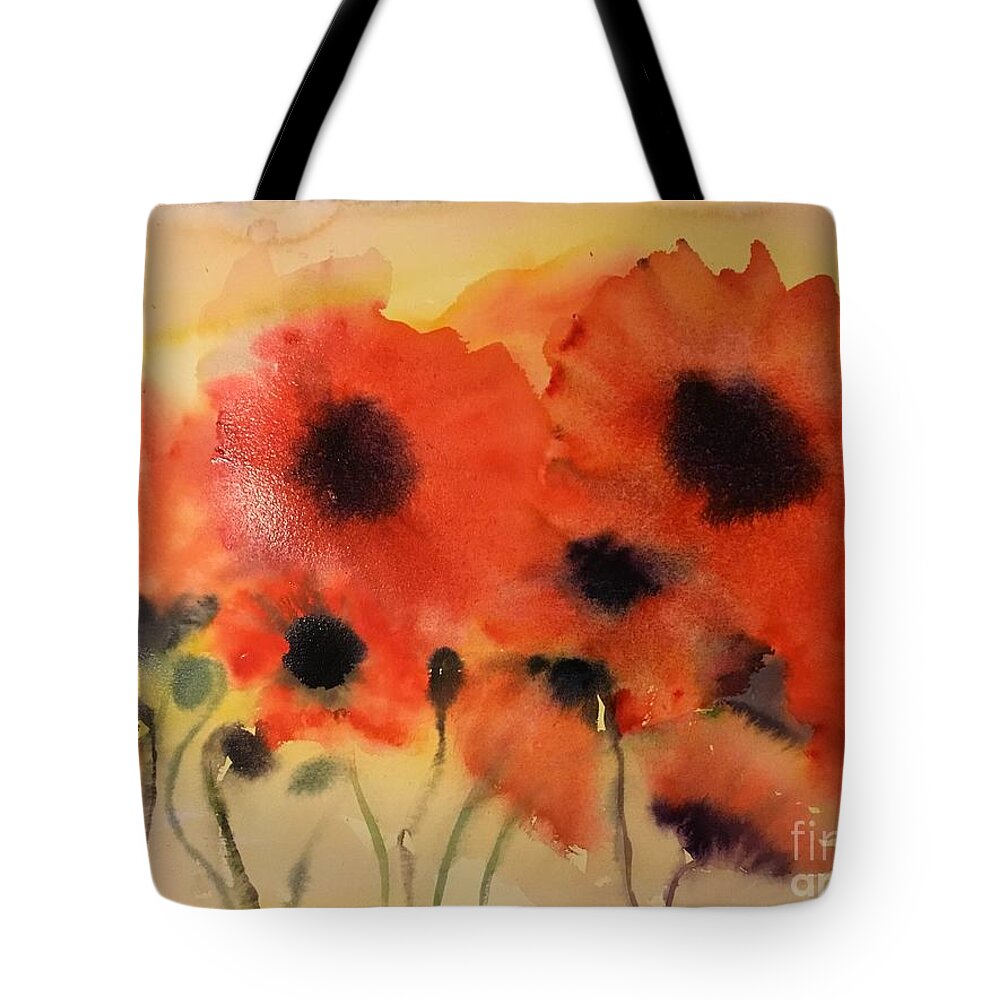 #45 2019 Tote Bag featuring the painting #45 2019 by Han in Huang wong