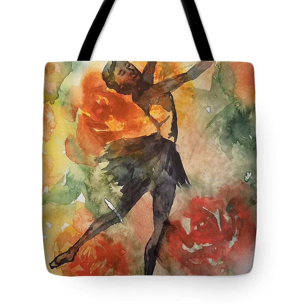 #46 2019 Tote Bag featuring the painting #46 2019 by Han in Huang wong