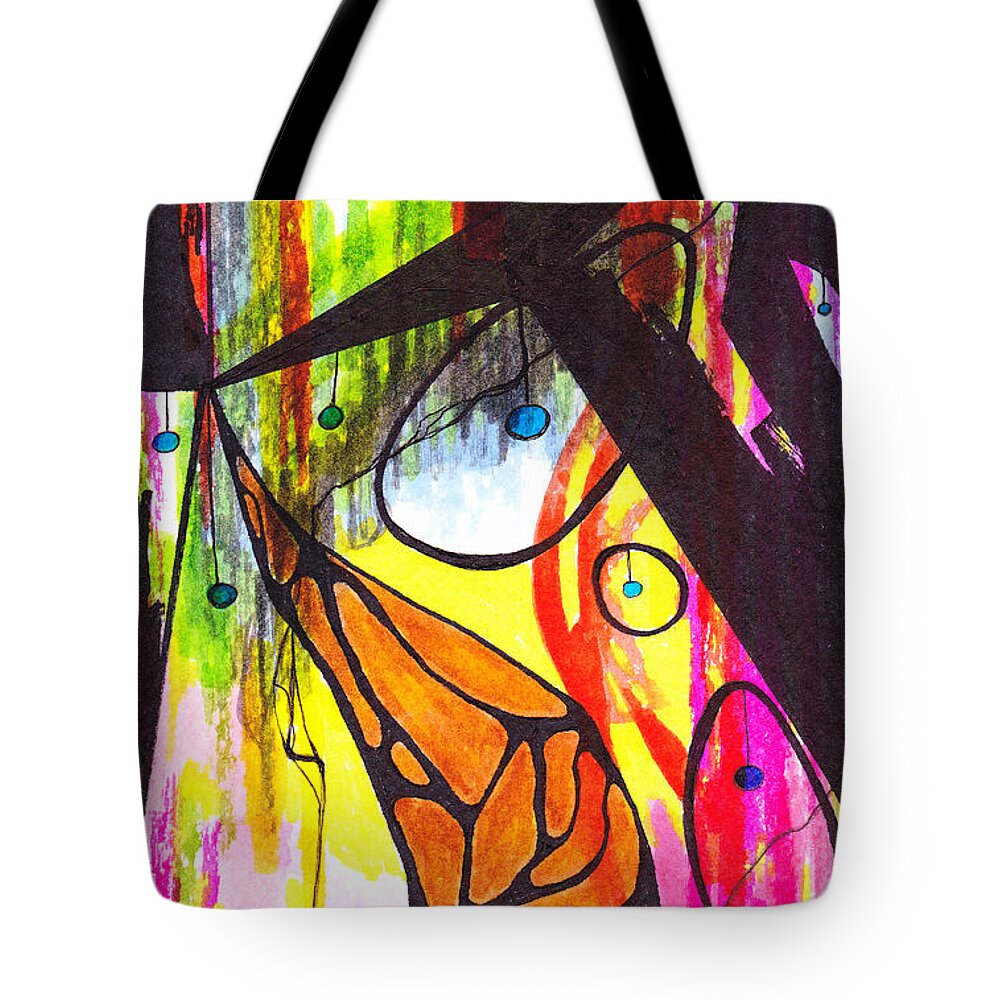  Tote Bag featuring the mixed media 46.ab.9 by Lew Hagood