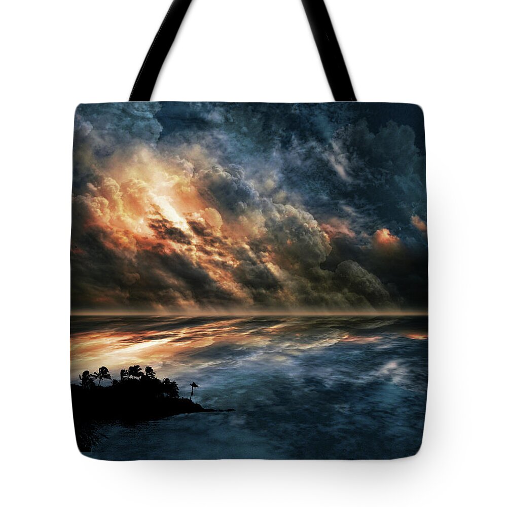 Ocean Tote Bag featuring the photograph 4898 by Peter Holme III