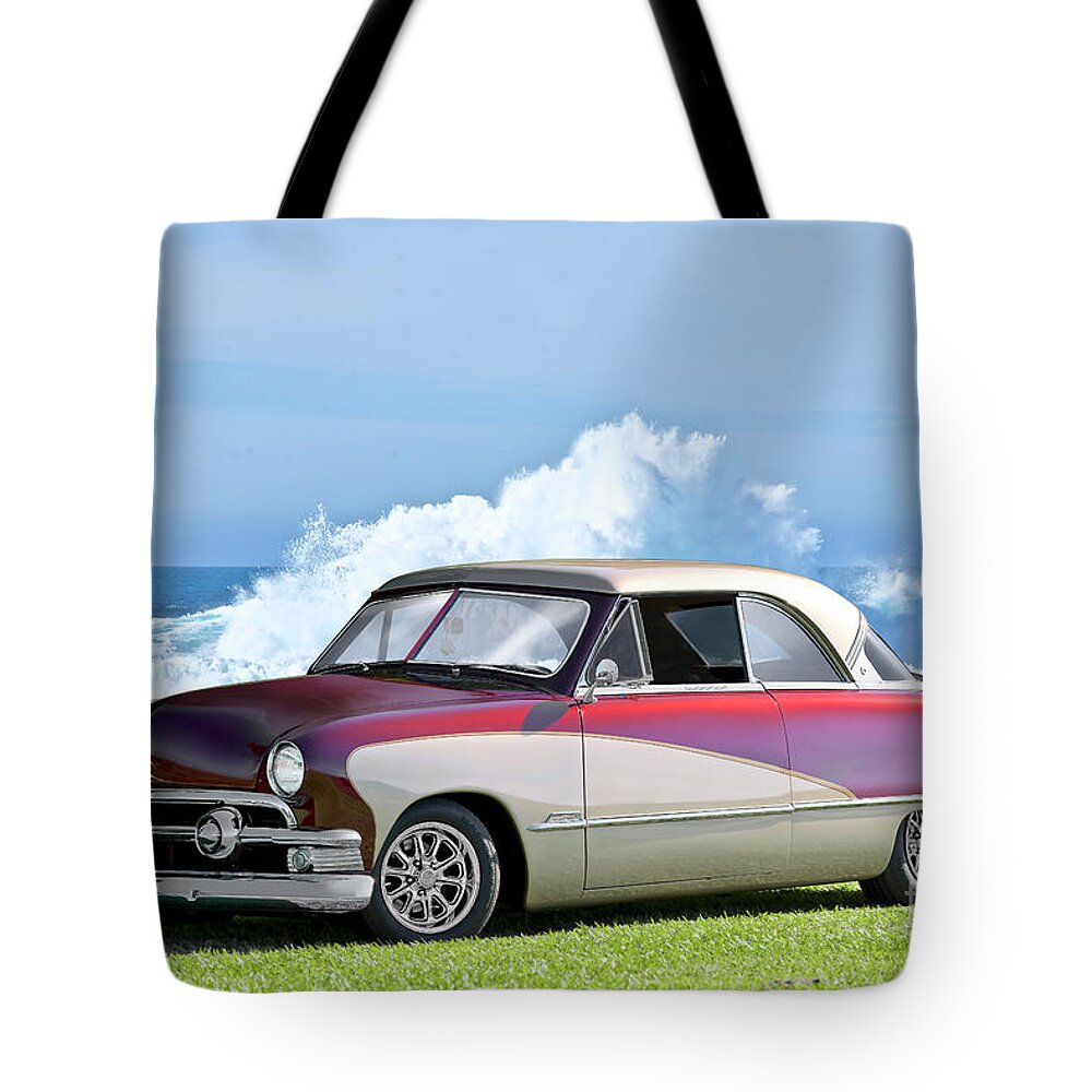 1951 Ford Custom Victoria Tote Bag featuring the photograph 1951 Ford Custom Victoria #5 by Dave Koontz