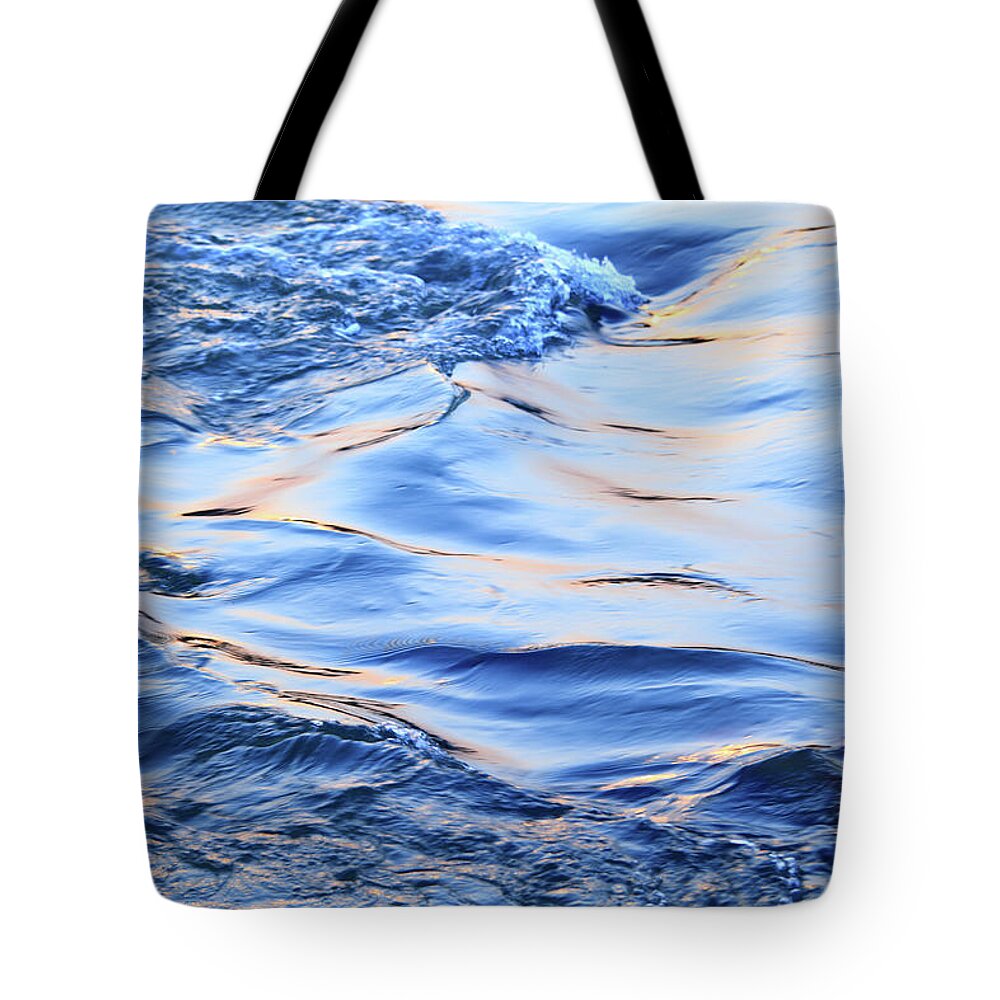 Scenics Tote Bag featuring the photograph Colorful Flowing Water #5 by Bihaibo