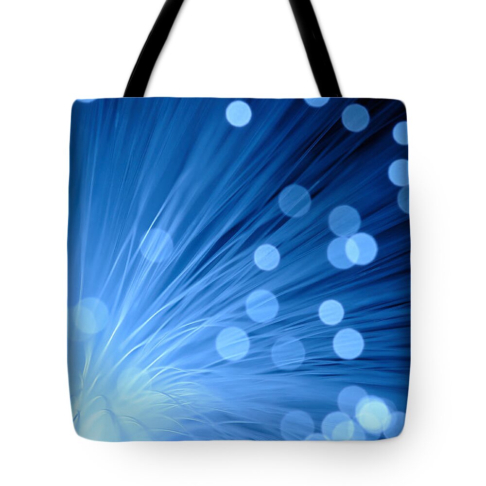 Curve Tote Bag featuring the photograph Fiber Optics #5 by Janrysavy