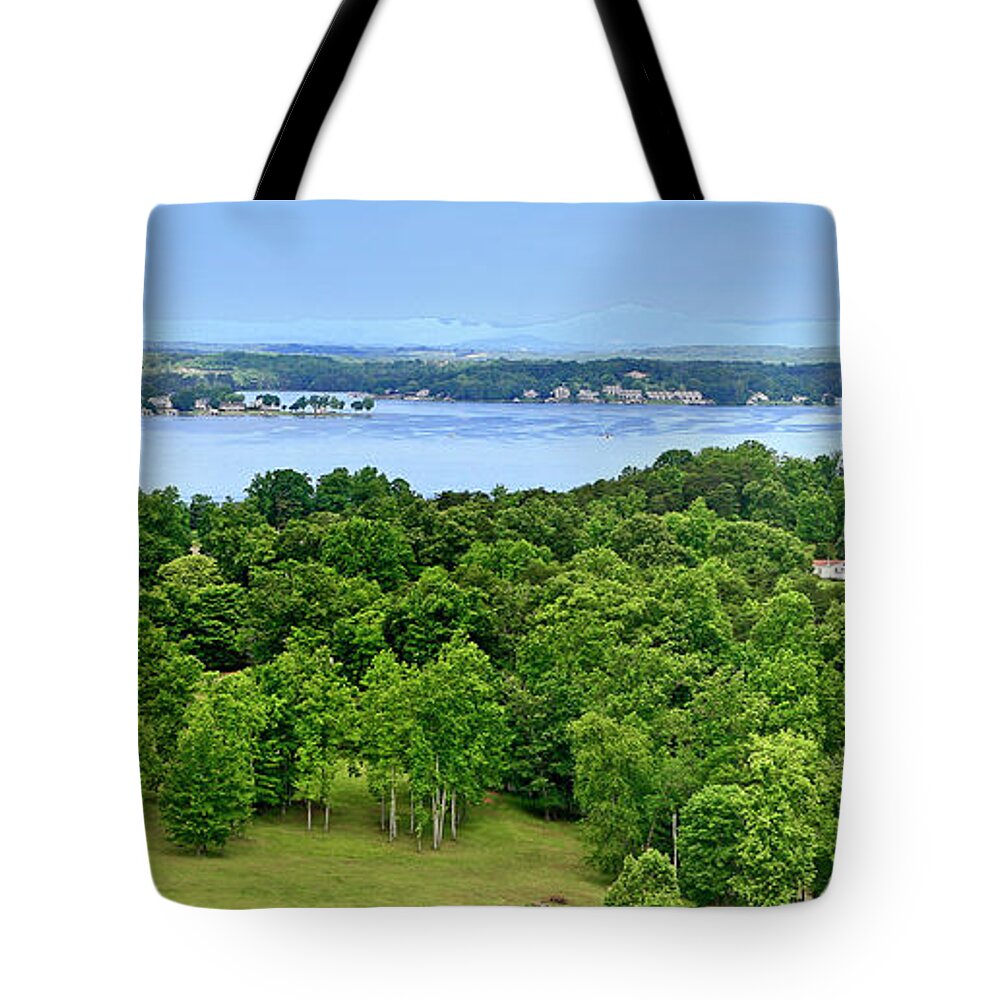 Smith Mountain Lake Tote Bag featuring the photograph Smith Mountain Lake, Va. #5 by The James Roney Collection