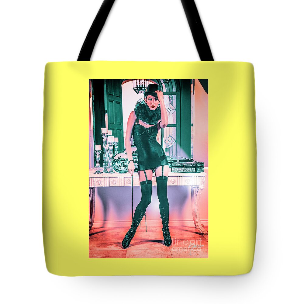 Top Artist Tote Bag featuring the photograph 5024 Lady Mistress Natasha Z by Amyn Nasser