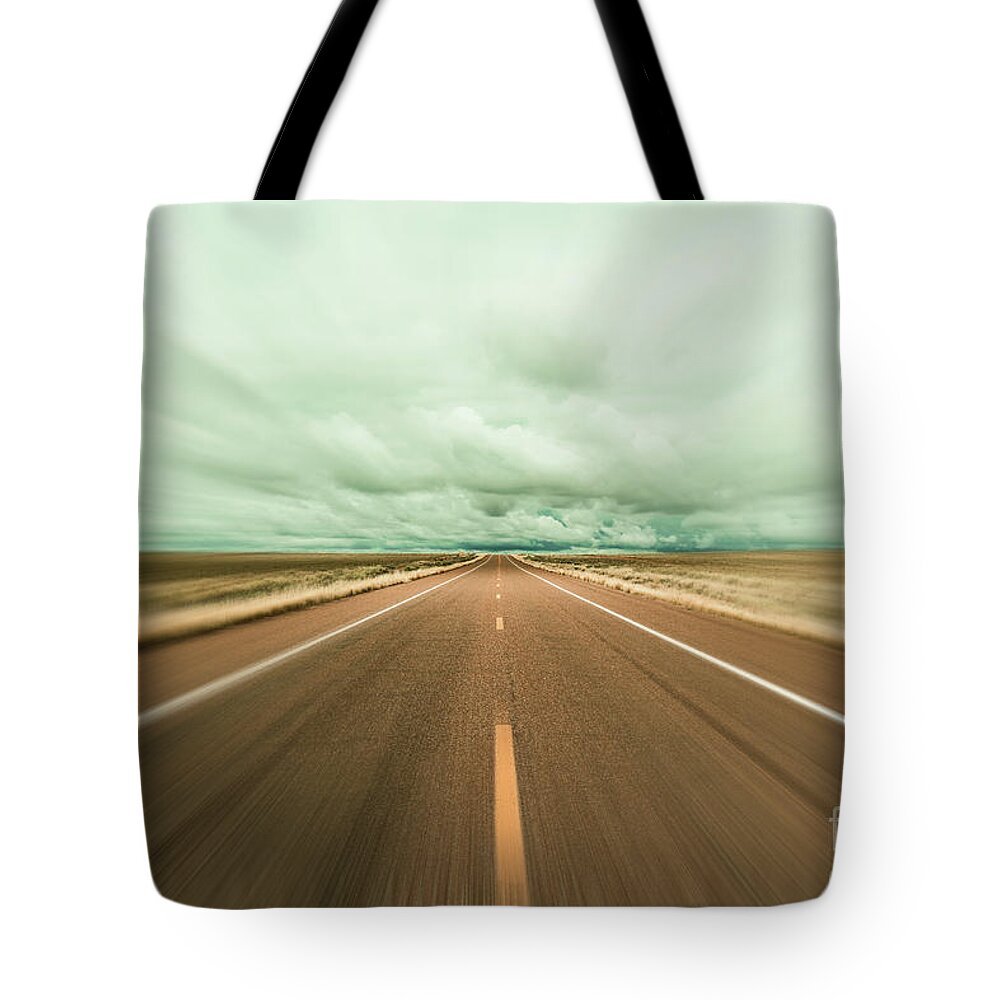 Arizona Tote Bag featuring the photograph Arizona Desert Highway by Raul Rodriguez