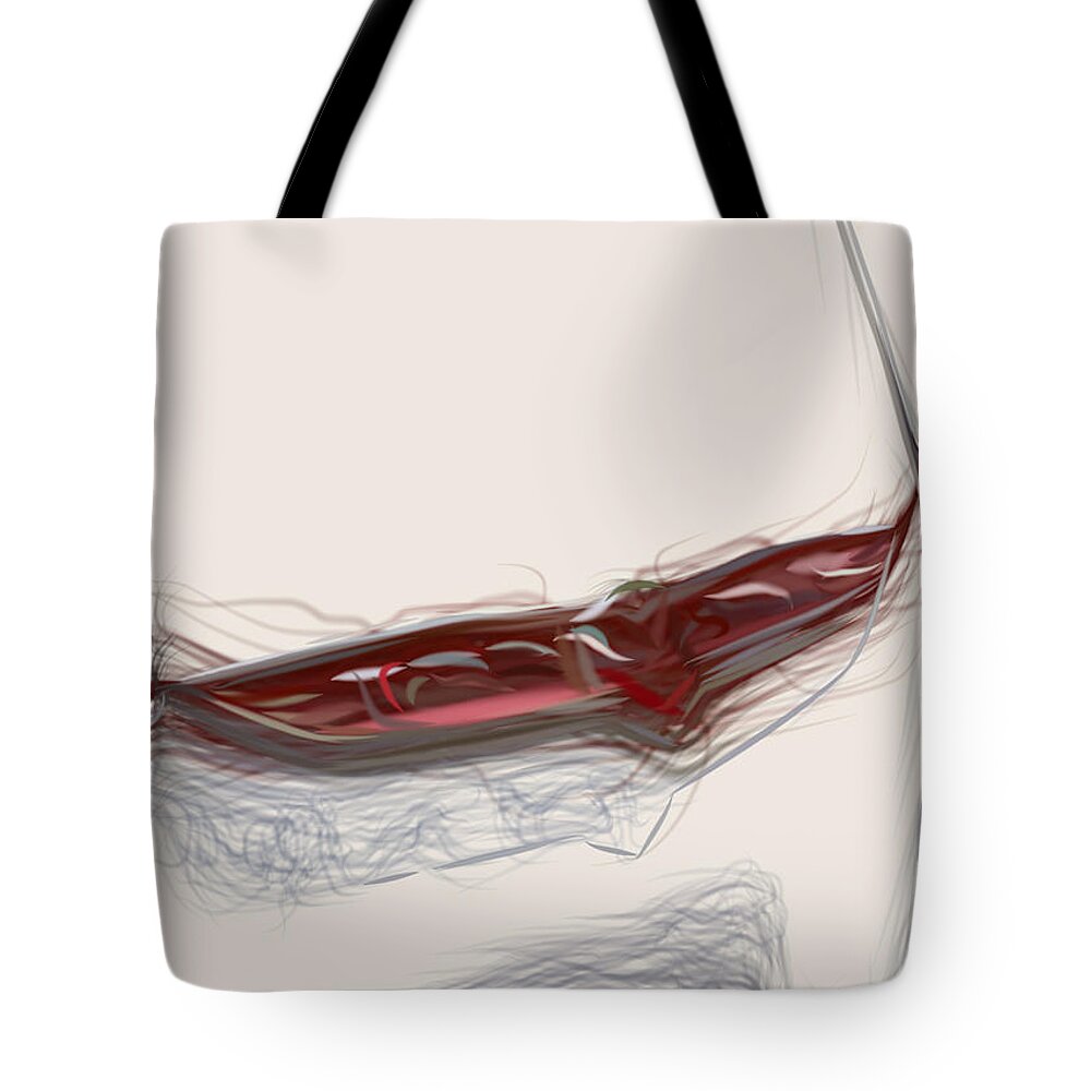Jeep Tote Bag featuring the digital art Jeep Grand Cherokee Trailhawk Drawing #6 by CarsToon Concept