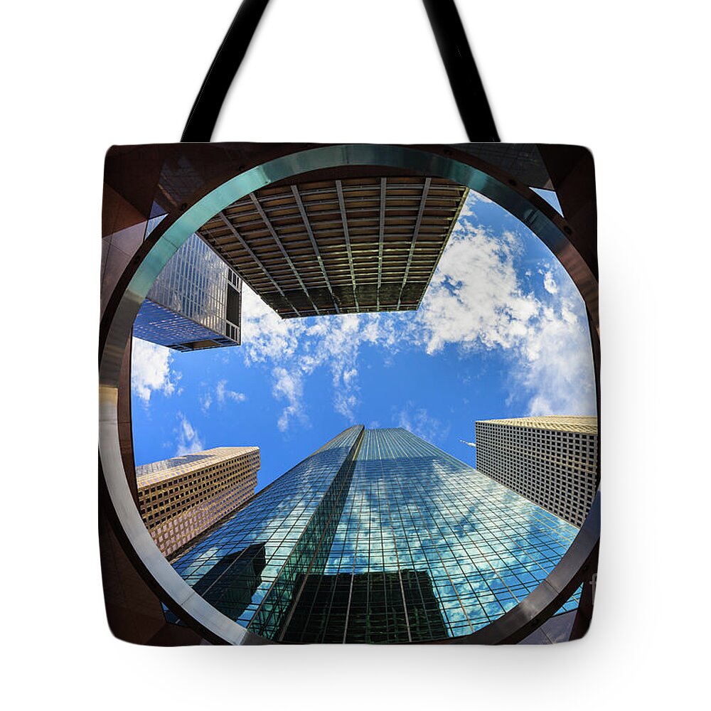 Abstract Tote Bag featuring the photograph Skyscrapers by Raul Rodriguez