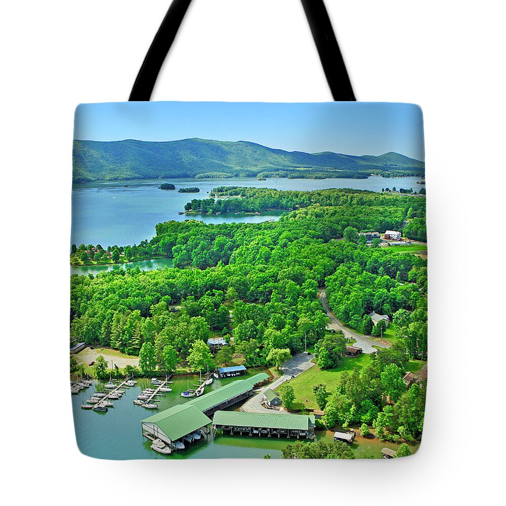 Smith Mountain Lake Tote Bag featuring the photograph Smith Mountain Lake, Va. #6 by The James Roney Collection