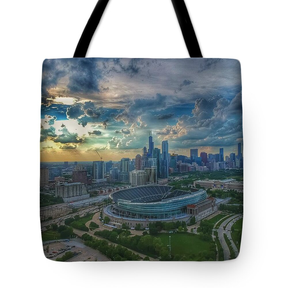 Chicago Tote Bag featuring the photograph Untitled #6 by Tony HUTSON