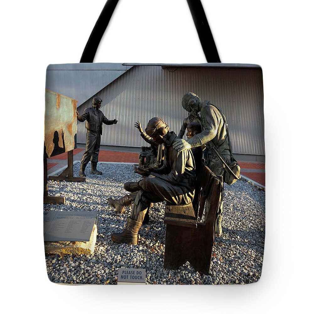Estock Tote Bag featuring the digital art Wwii Museum, New Orleans, La #6 by Claudia Uripos