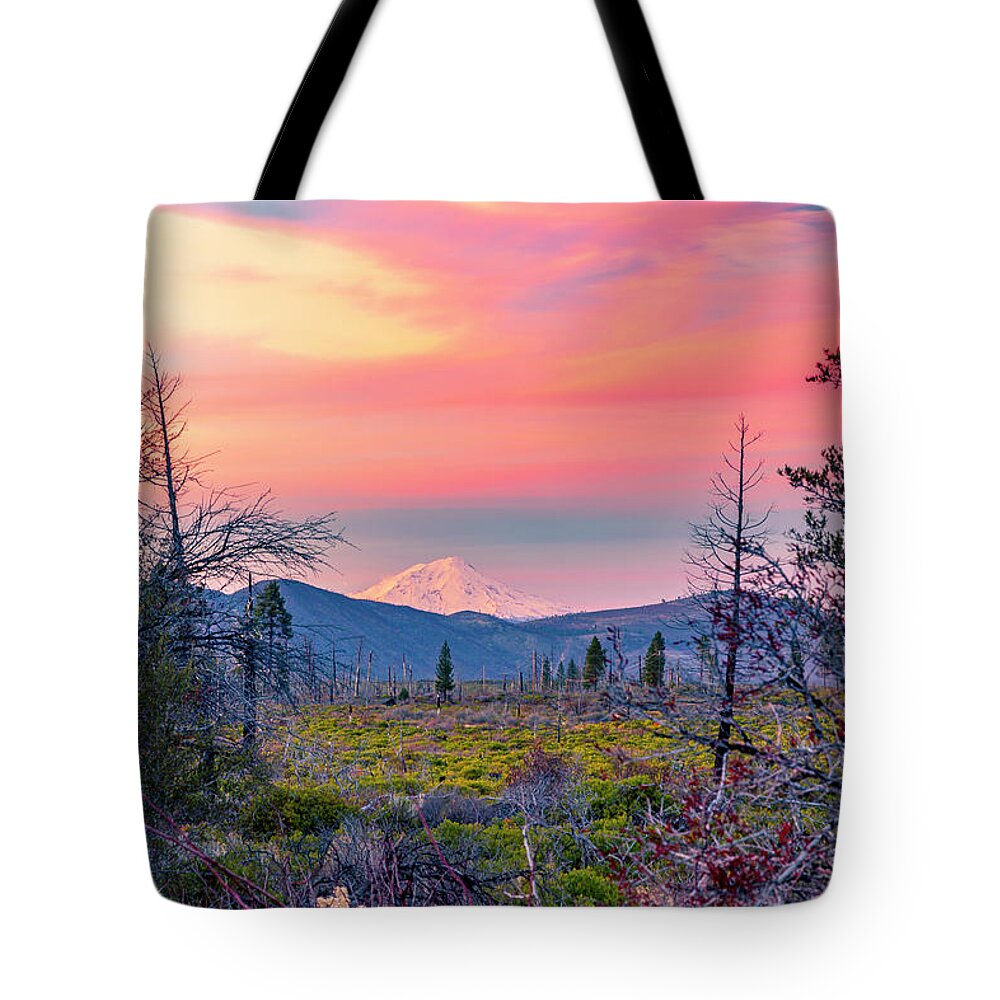 America Tote Bag featuring the photograph 60 Miles to Mount Shasta by ProPeak Photography