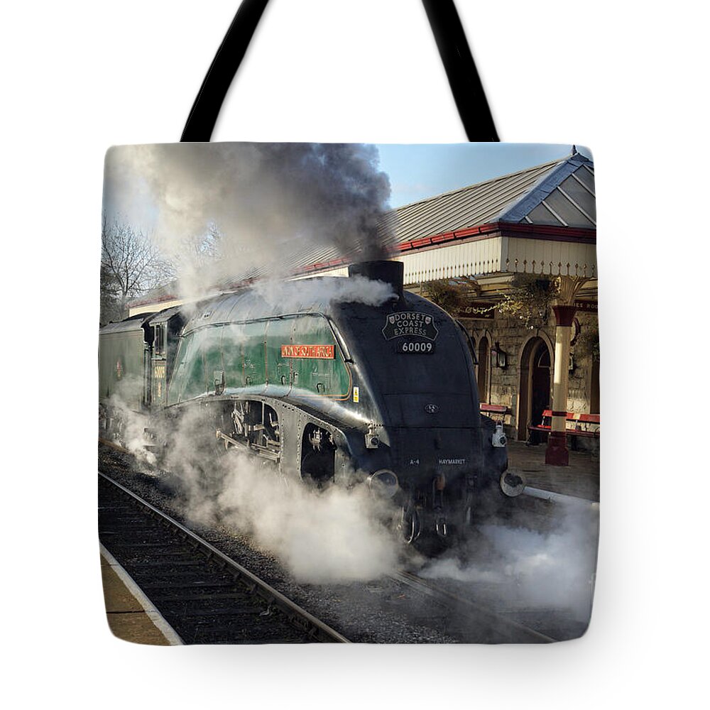Steam Tote Bag featuring the photograph 60009 Departure by David Birchall
