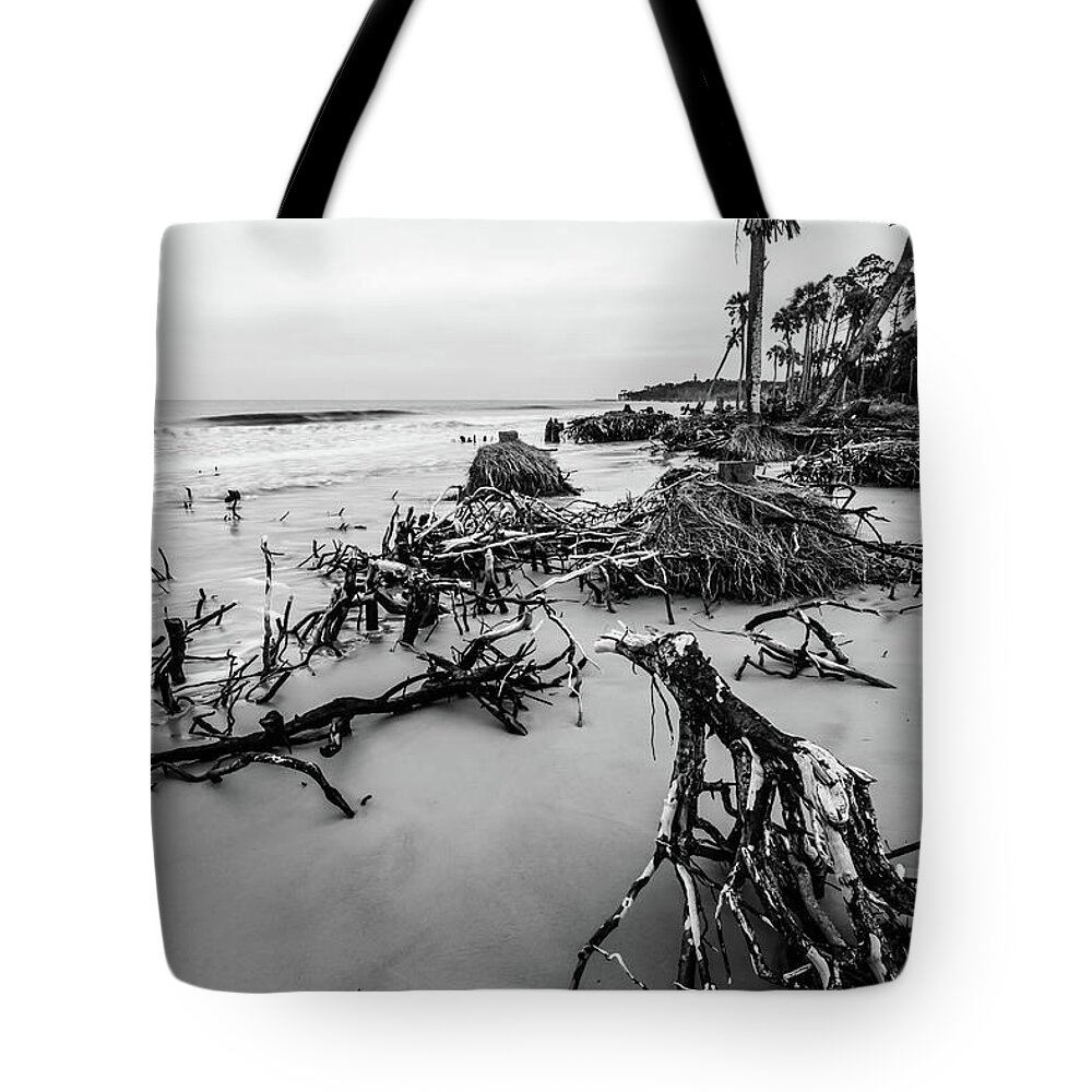Beach Tote Bag featuring the photograph Hunting Island South Carolina Beach Scenes #8 by Alex Grichenko